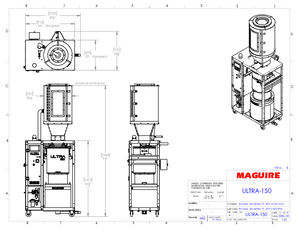 Übersicht Maßblatt ULTRA 150