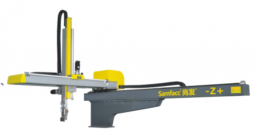 3-Achsen-Servo-Antrieb (Vertikal (Y), crosswise (X), traverse (Z)
Y-Achse erweiterbar für rotierende Teile (optional)
Servoelektrische Antriebe für rasche Reaktion
Linearführung für hohe Präzision und leisen Betrieb
Zuverlässiger und leistungsstarker mechanischer Aufbau